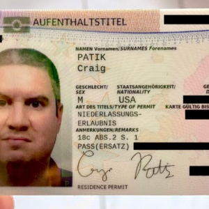 Germany Permanent Residence, permt, residence permit, fake residence permit, original residence permit