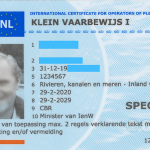 Netherland Boat license, Boat license, fake boat license, boat license, real boat license, original boat license, boat license card