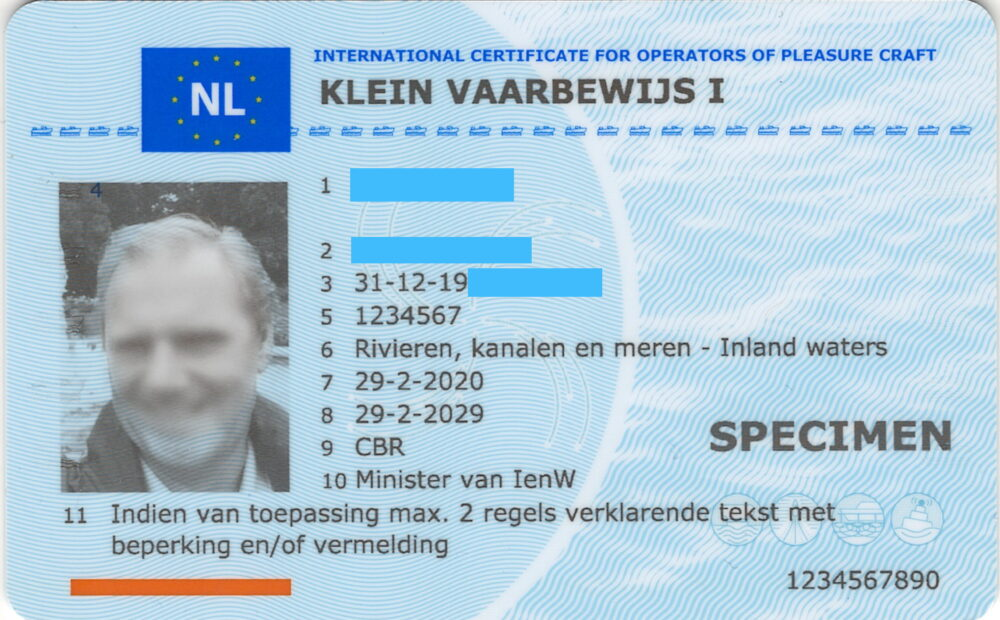 Netherland Boat license, Boat license, fake boat license, boat license, real boat license, original boat license, boat license card