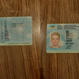 Ukraine original Driver License card, fake drivers license
